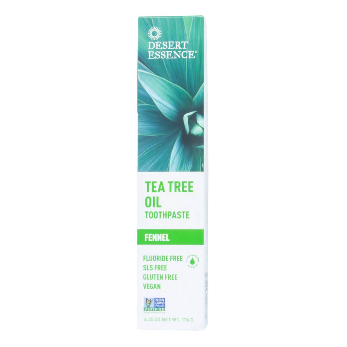 Desert Essence Natural Tea Tree Oil Toothpaste, Fennel- 6.25oz