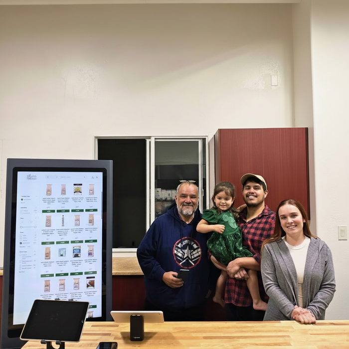 Family photo with filter removed