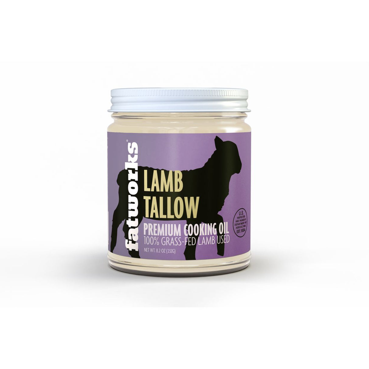 Fatworks Tallow, Lamb, Grass-Fed-7.5oz