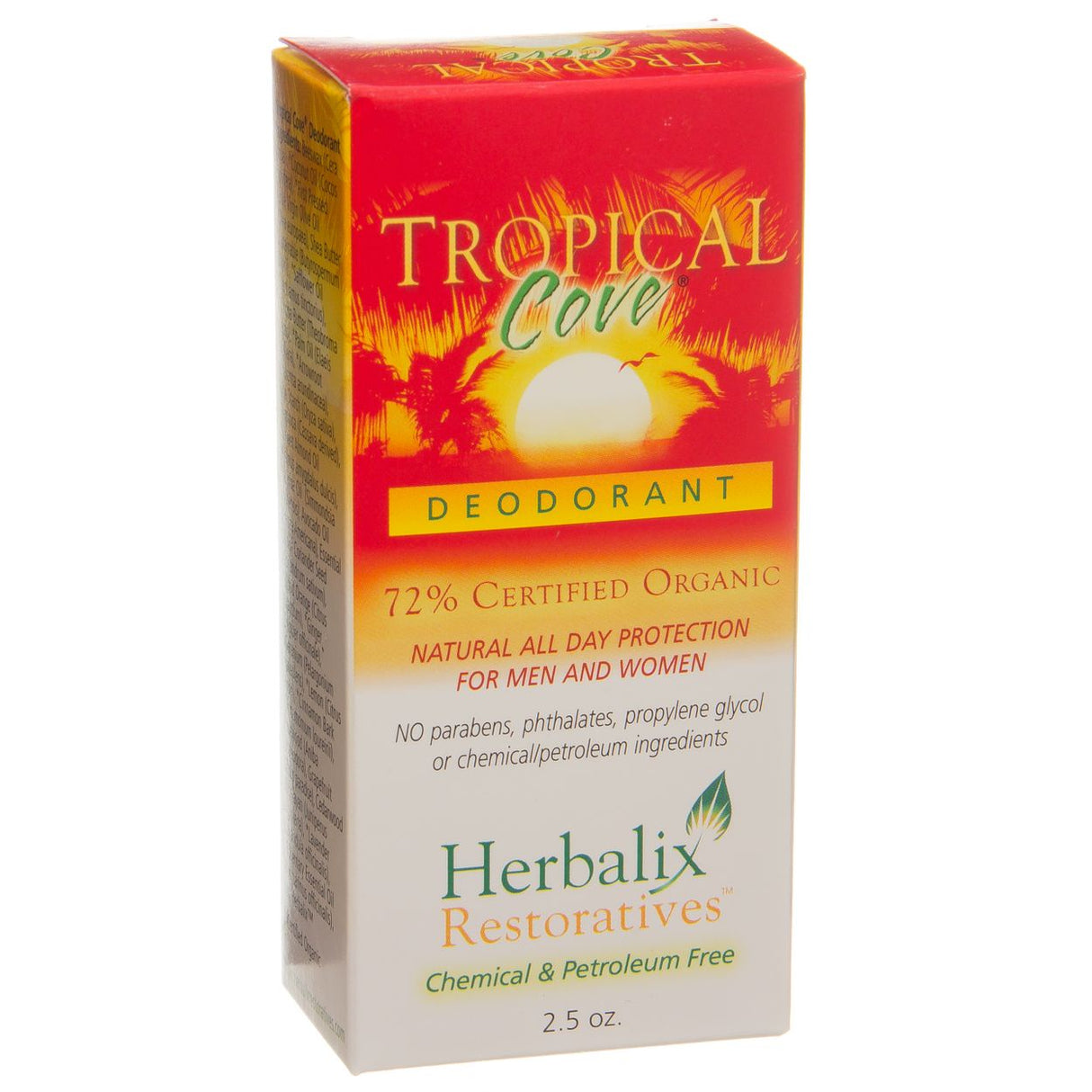 Herbalix Restoratives Deodorant, Tropical Cove-2.5oz