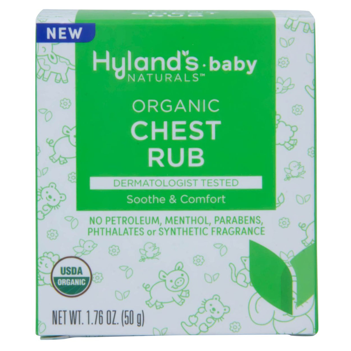 Hyland's Baby Chest Rub, Organic- 1.76oz