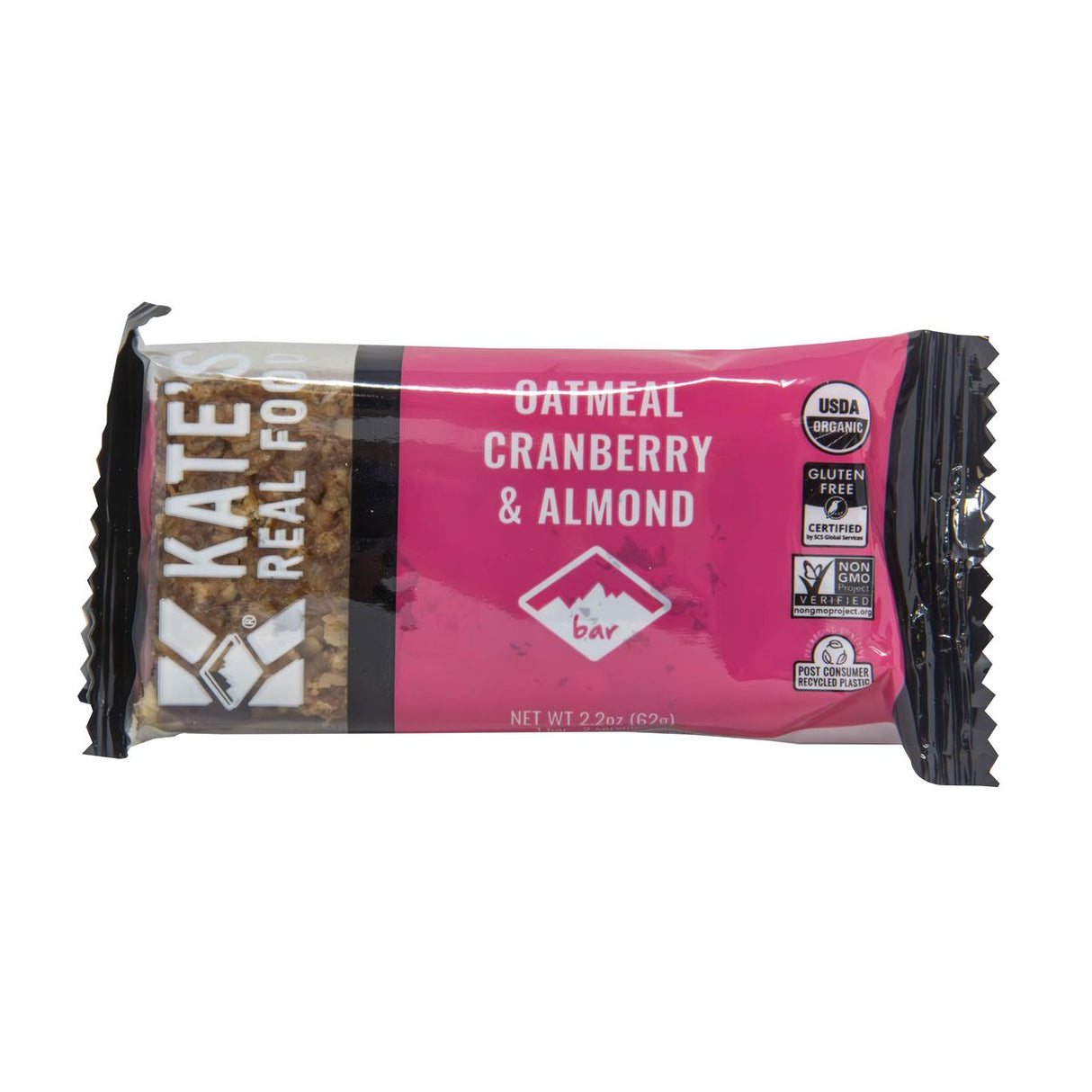 Kate's Real Food Energy Bar, Oatmeal Cranberry Almond, Organic-1x2.2oz