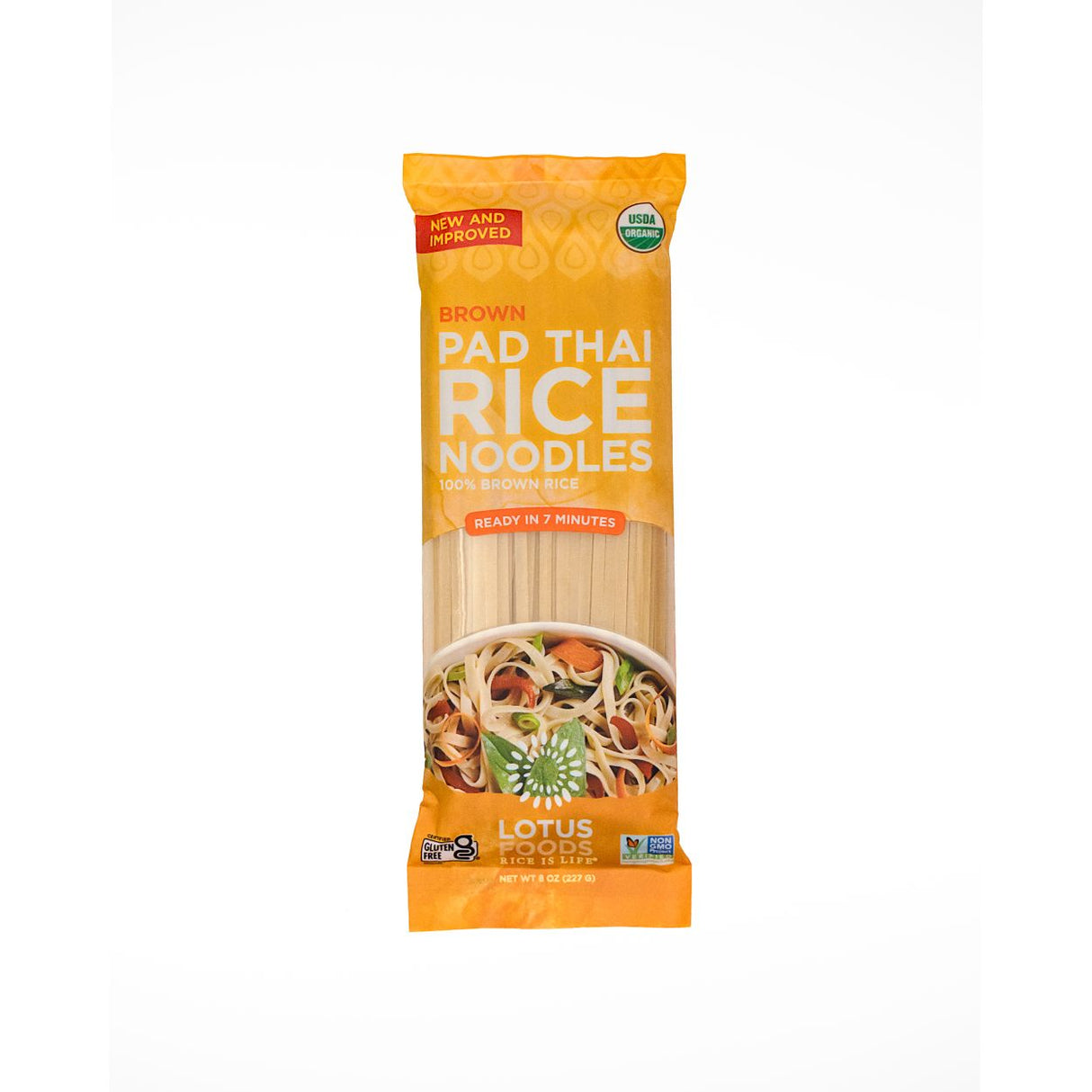 Lotus Foods Rice Noodles, Brown, Pad Thai, Organic- 8oz