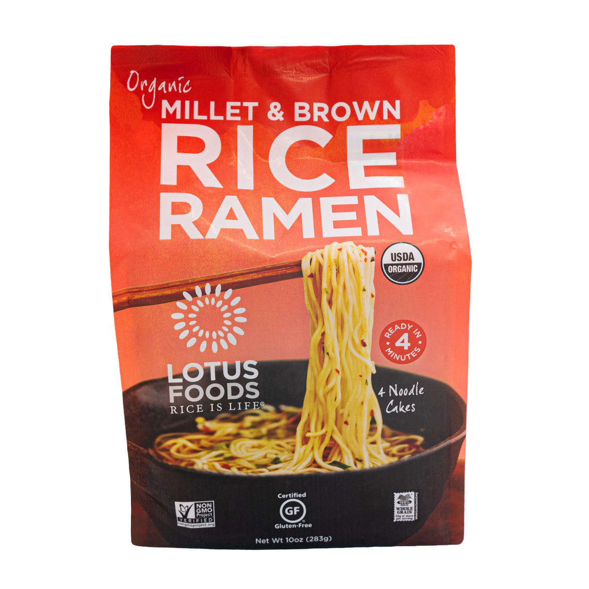 Lotus Foods Millet & Brown Rice Ramen, Family Pack, Organic 10oz