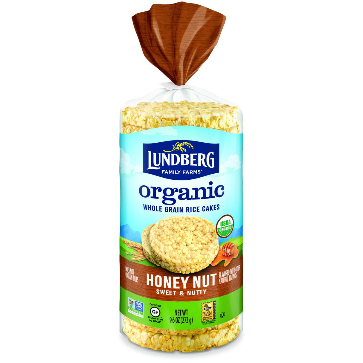 Lundberg Rice Cakes, Honey Nut, GF, Organic- 8.5oz