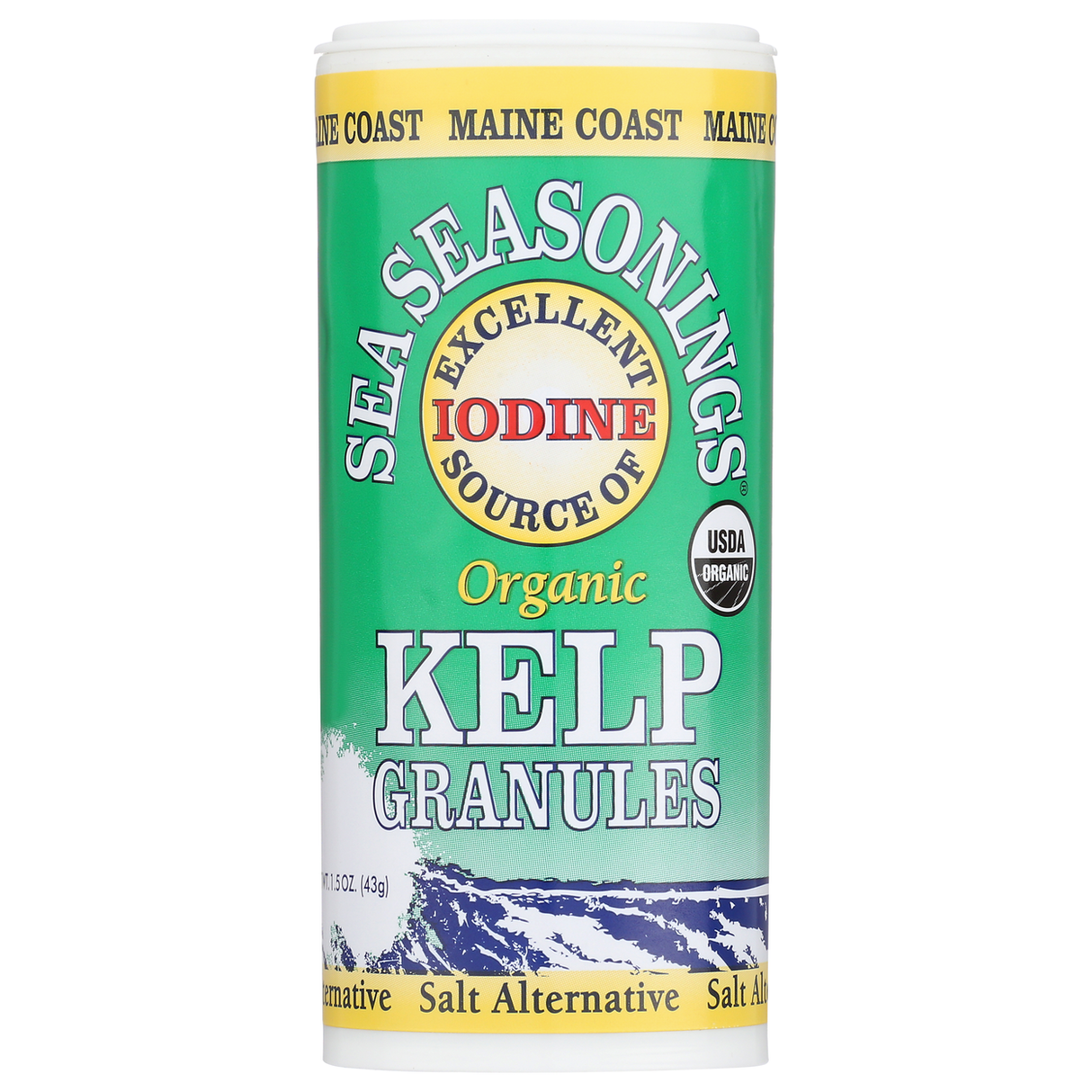 Maine Coast Sea Vegetables Sea Seasonings, Kelp Granules Shaker, Organic