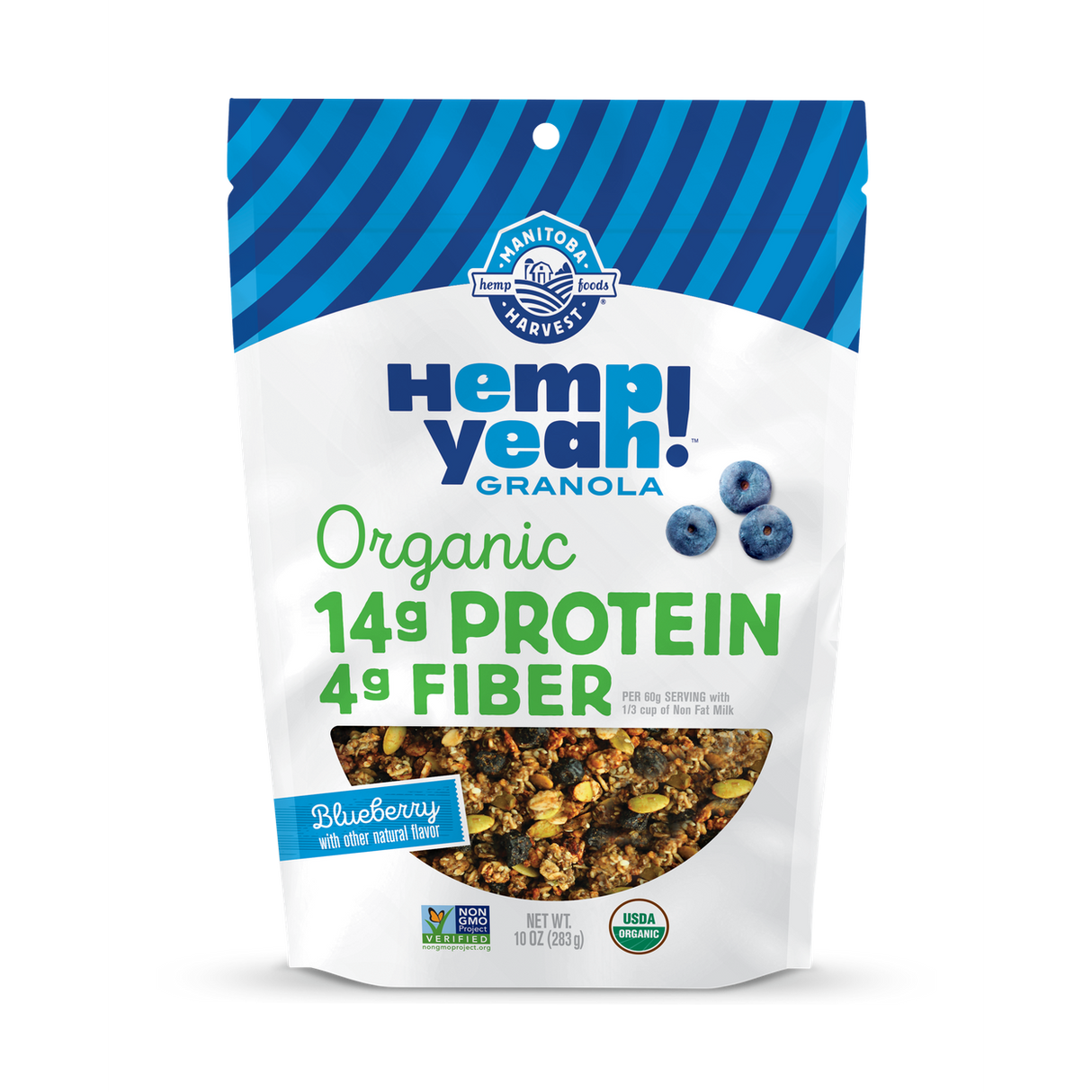 Manitoba Harvest Granola, Blueberry Hemp, Vegan, Organic-10oz