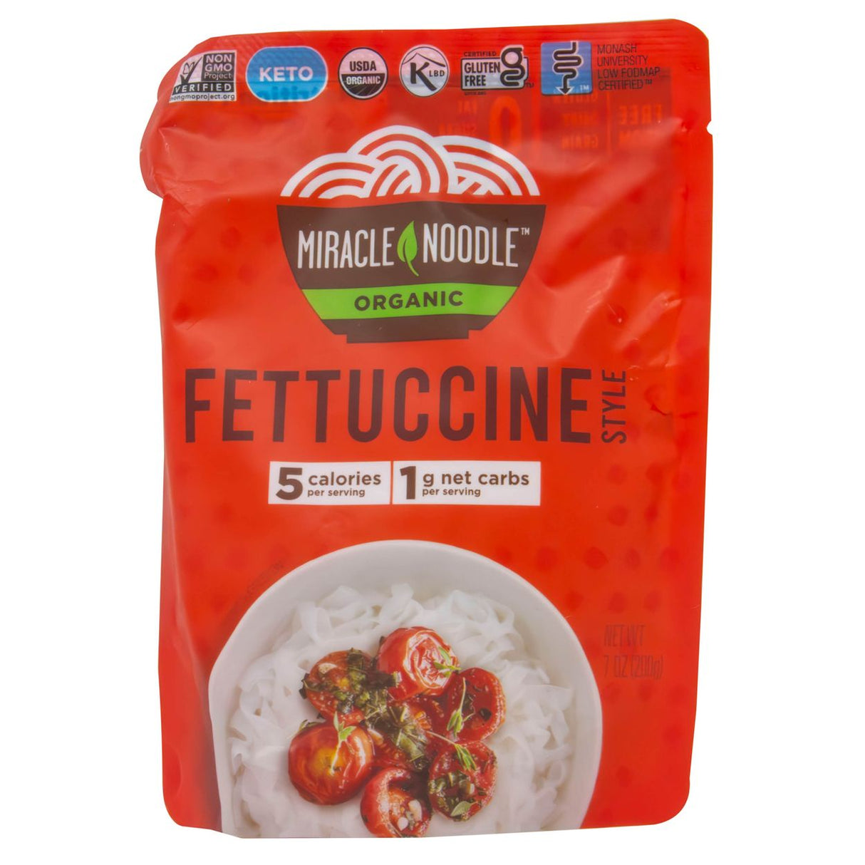 Miracle Noodle Ready-to-Eat, Fettuccine Noodles, Organic-7oz