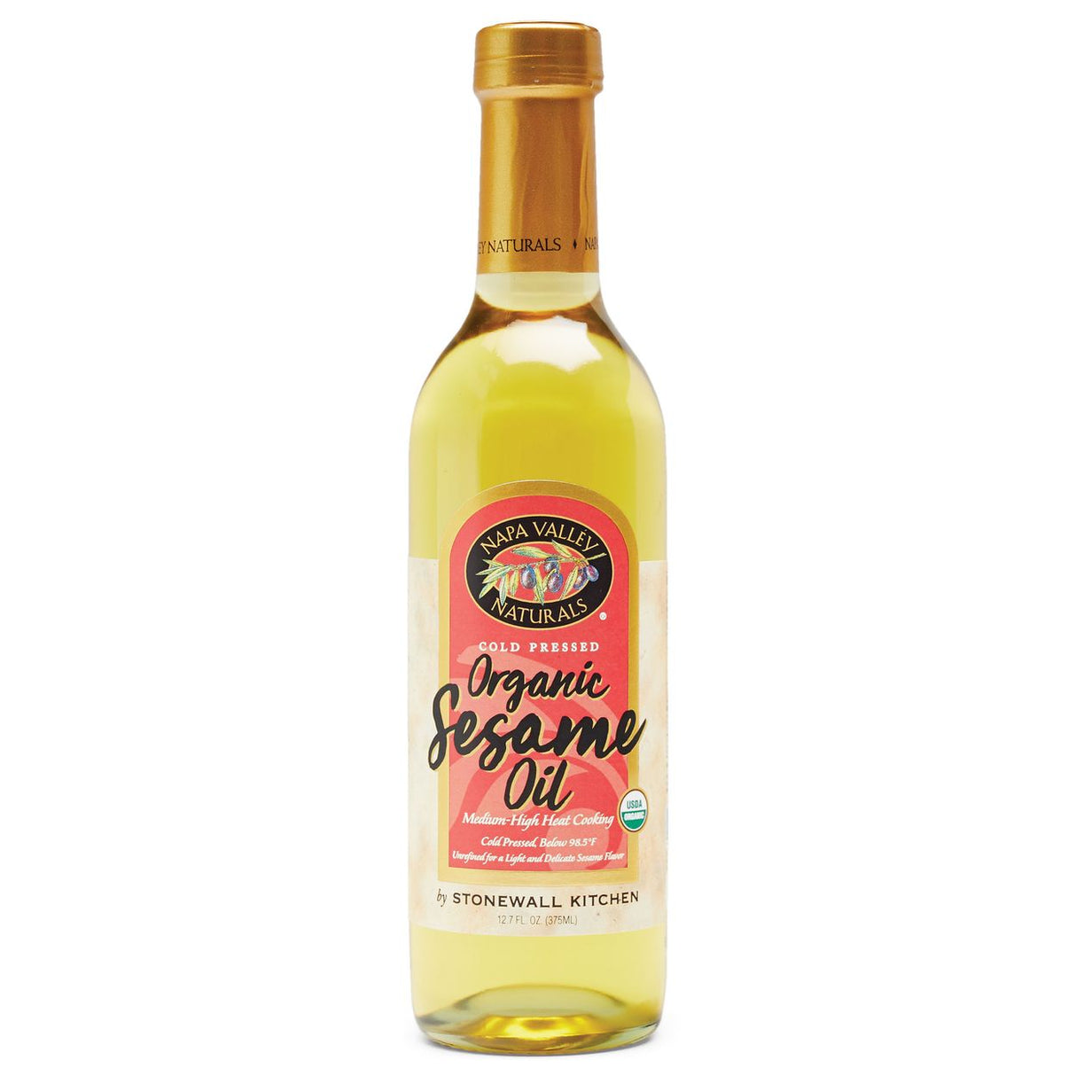Napa Valley Sesame Oil, Cold Pressed, Organic-12.7oz