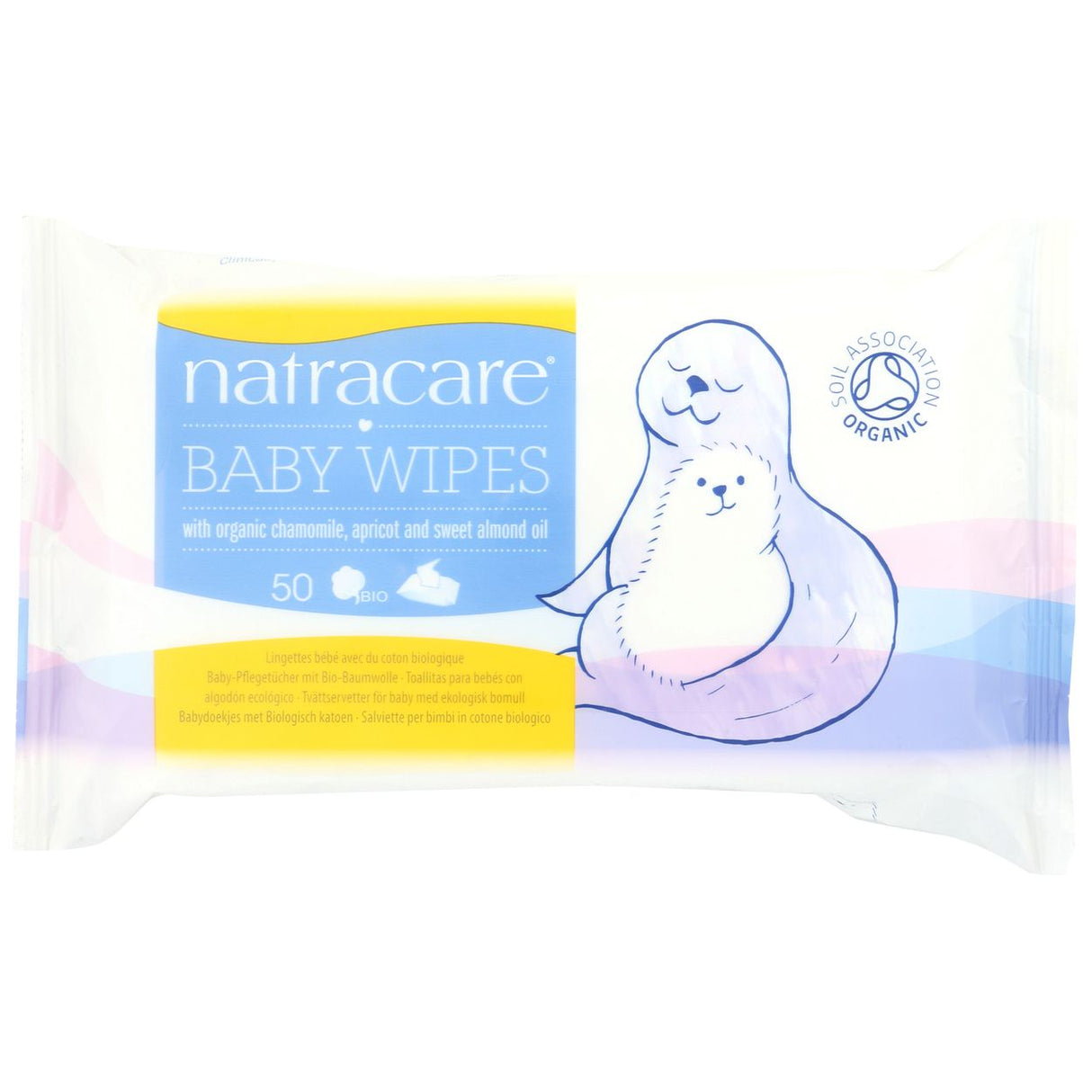 Natracare Baby Wipes, Cotton, Organic-50 Count
