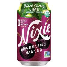 Nixie Sparkling Water, Black Cherry Lime, Organic-12floz