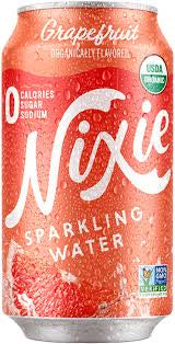 Nixie Sparkling Water, Grapefruit, Organic-12floz