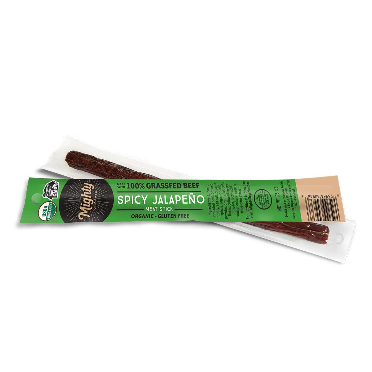 Organic Prairie Mighty Beef Stick, Jalapeno, Organic-1oz