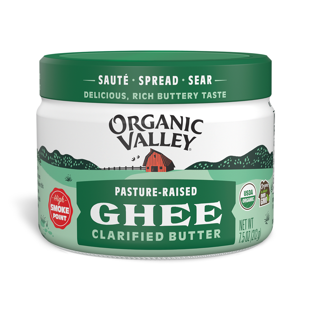 Organic Valley Ghee Clarified Butter, Organic-7.5oz