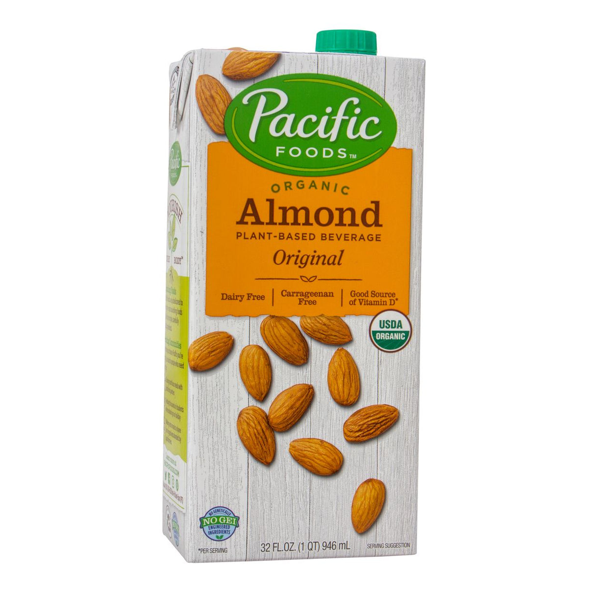 Pacific Foods Almond Beverage, Original, Organic-32floz