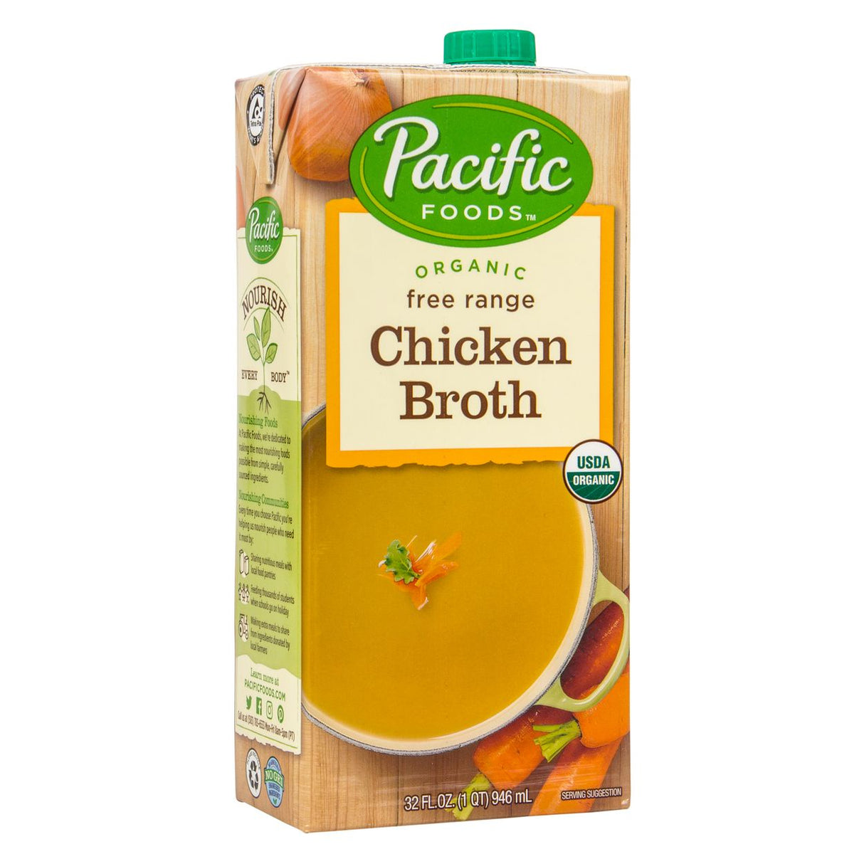 Pacific Foods Chicken Broth, Organic-32 fl oz.