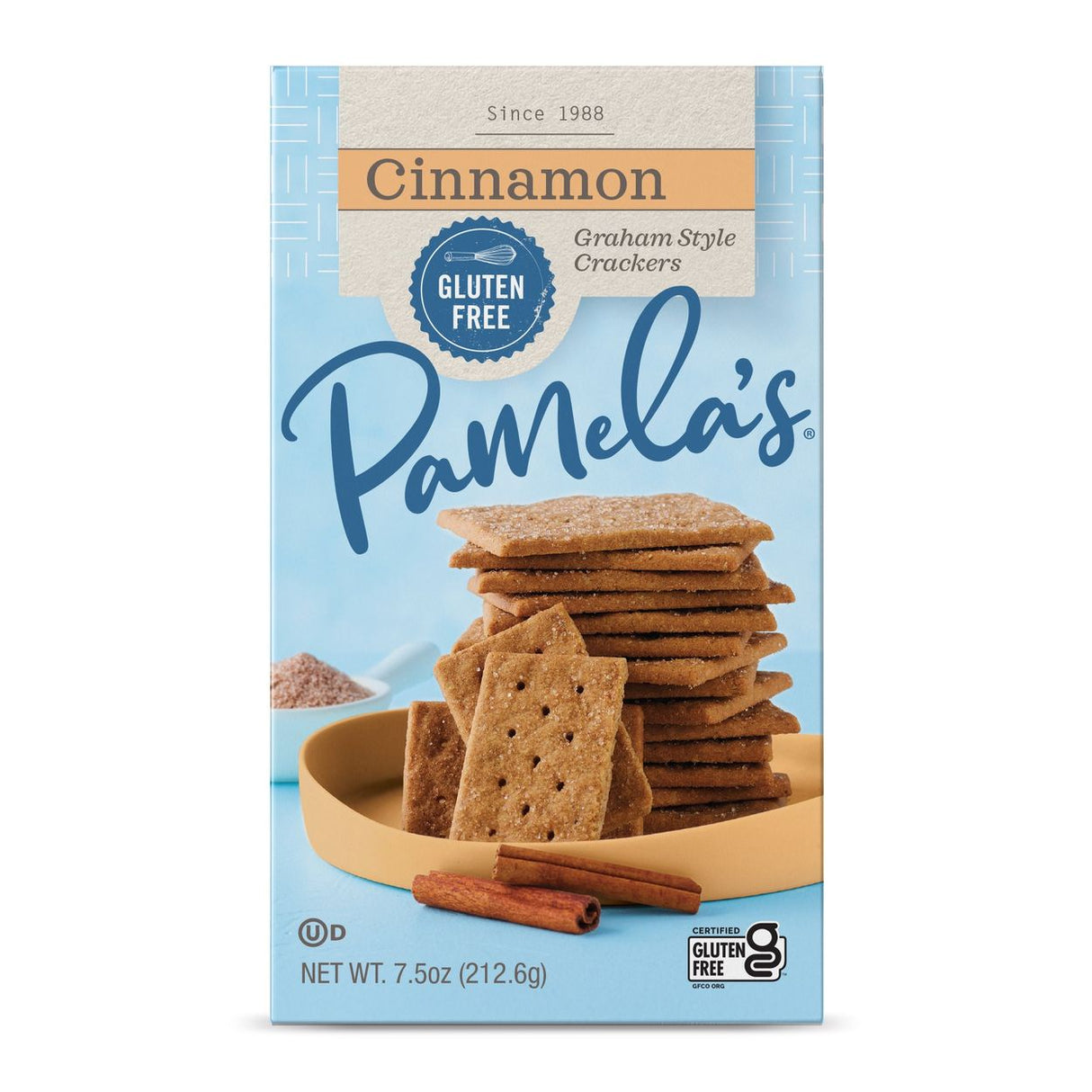 Pamela's Crackers, Cinnamon & Sugar Grahams, Traditional-7.5oz