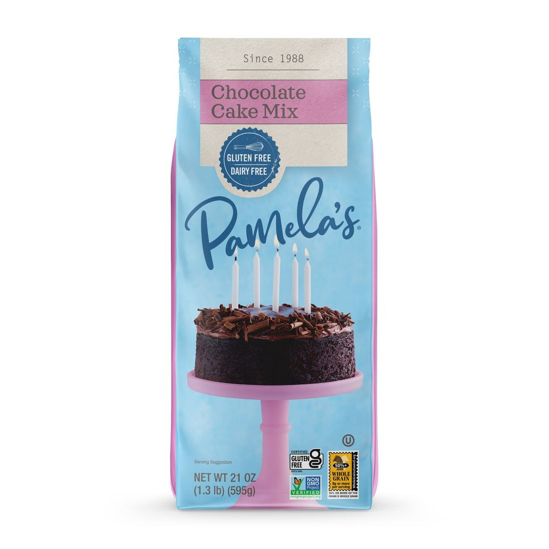 Pamela's Cake Mix, Chocolate, Gluten Free-21oz
