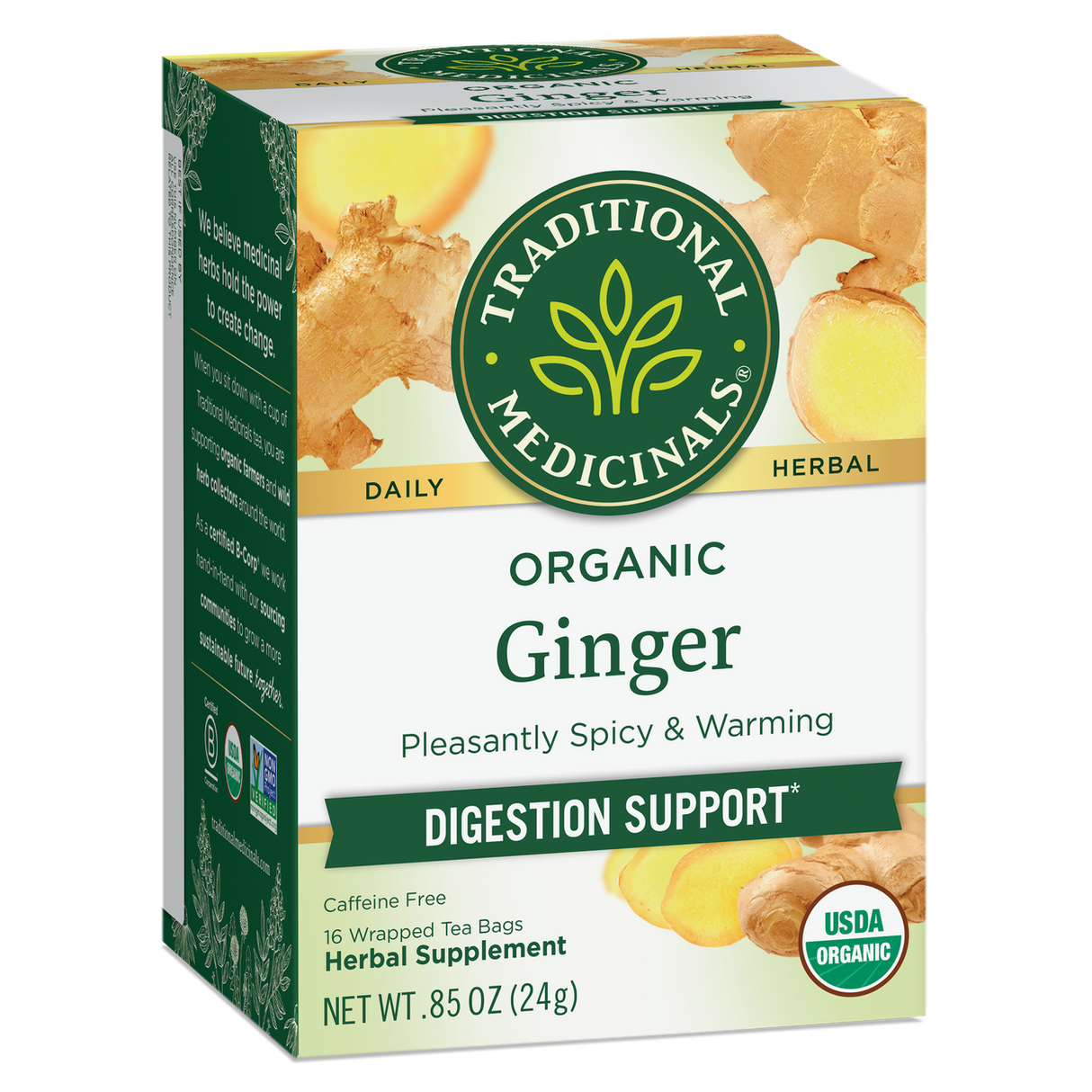 Traditional Medicinals Ginger Tea, Organic-1 Box