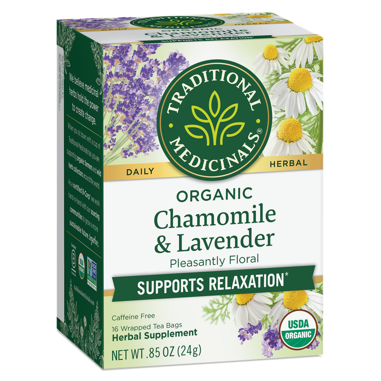 Traditional Medicinals Chamomile with Lavender Tea, Organic- 1 box