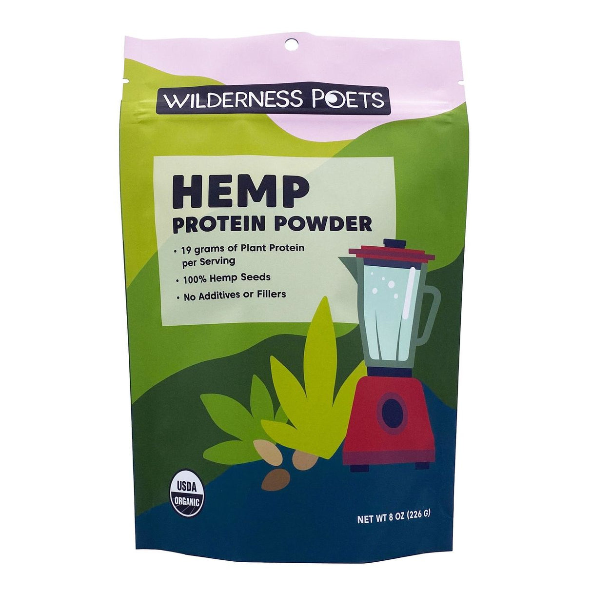 Wilderness Poets Hemp Protein Powder, Organic- 8oz